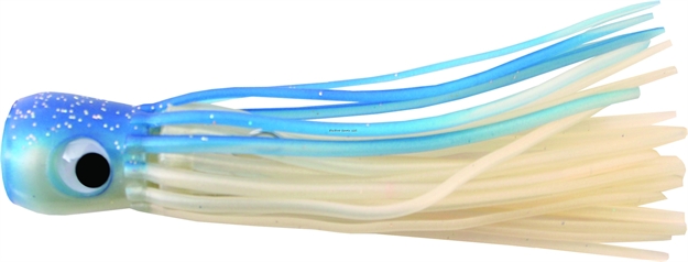 Picture of Mold Craft Little Super Chugger Unrigged Trolling Lure, 5", Blue/White