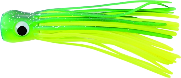 Picture of Mold Craft Little Super Chugger Unrigged Trolling Lure, 5", Green/Yellow