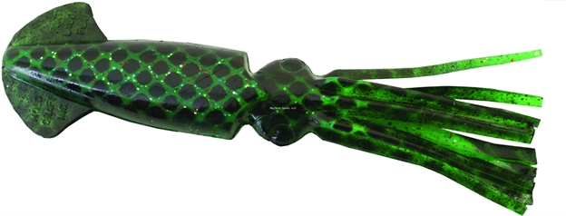 Picture of Mold Craft Scaled Squid, 6", Green With Black Scales, 5/Pack