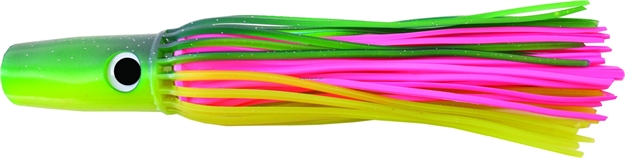 Picture of Mold Craft Senior Wide Range Unrigged Trolling Lure, 12 1/2", Green/Yellow/Pink