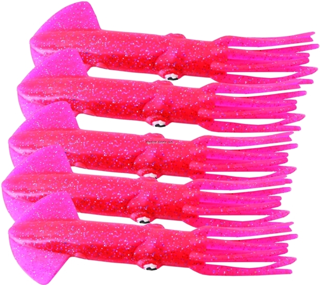 Picture of Mold Craft Squirt Squid, 12", Hot Pink, 5/Pack