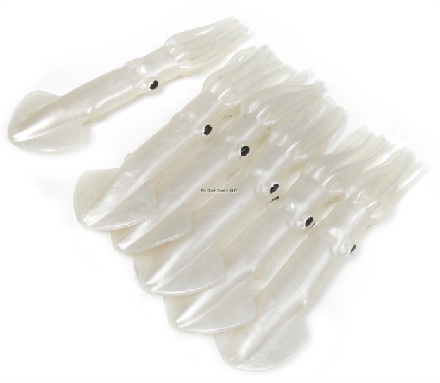 Picture of Mold Craft Squirt Squid Bonus 6", 6/Pack, Pearly White