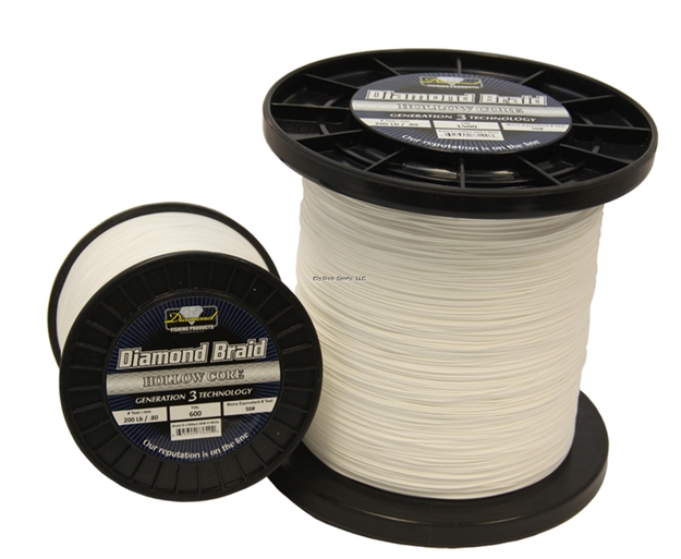 Picture of Momoi Diamond Braid Generation Iii Hollow Core 60Lb 1500Yd White