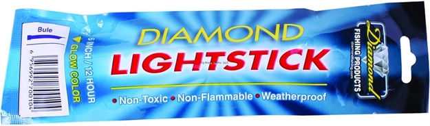 Picture of Momoi Diamond Lightstick 6" Blue Foil Wrapped