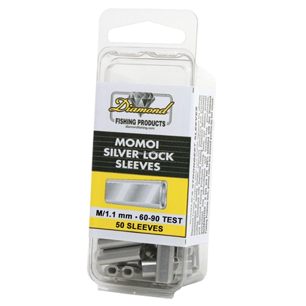 Picture of Momoi Diamond Mini Lock Sleeves SZ M 80-100Lb Mono 50Pk