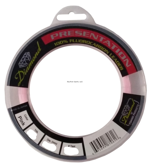 Picture of Momoi Diamond Presentation Fluorocarbon Leader 60Lb 25Yd Pink