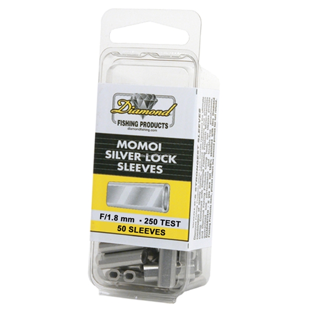 Picture of Momoi Diamond Silver Lock Sleeves SZ F 220-250Lb Mono 50Pk