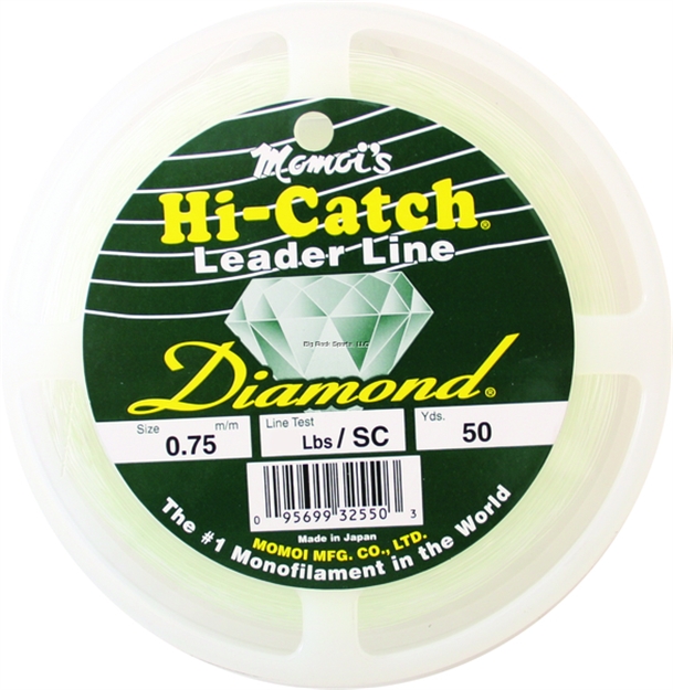 Picture of Momoi Hi-Catch Diamond Leader Spool 30Lb 50Yd Clear White