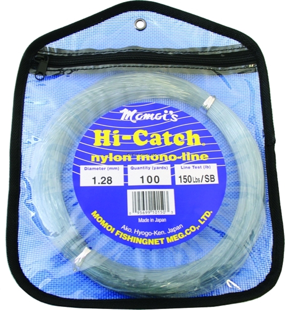 Picture of Momoi Hi-Catch Mono Leader Coil 150Lb 100Yd Coil Smoke Blue