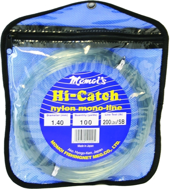 Picture of Momoi Hi-Catch Mono Leader Coil 200Lb 100Yd Coil Smoke Blue
