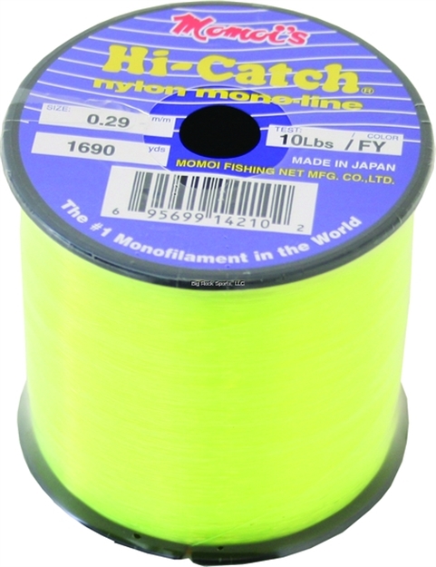Picture of Momoi Hi-Catch Mono Line 10Lb 1690Yd Hi-Vis Yellow 1/4Lb Spool