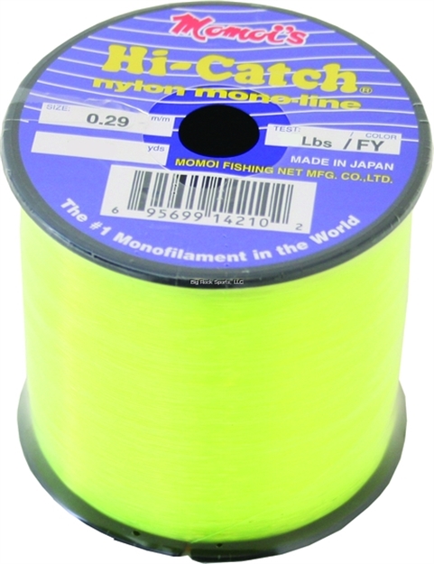 Picture of Momoi Hi-Catch Mono Line 12Lb 1450Yd Hi-Vis Yellow 1/4Lb Spool