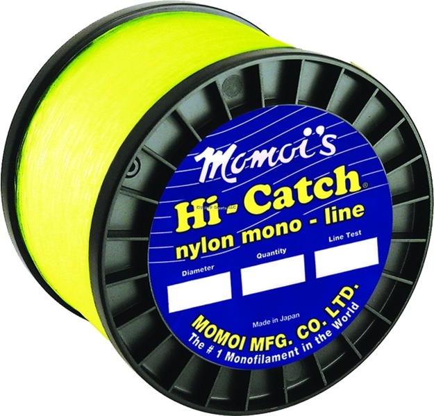 Picture of Momoi Hi-Catch Mono Line 12Lb 5800Yd Hi-Vis Yellow 1Lb Spool