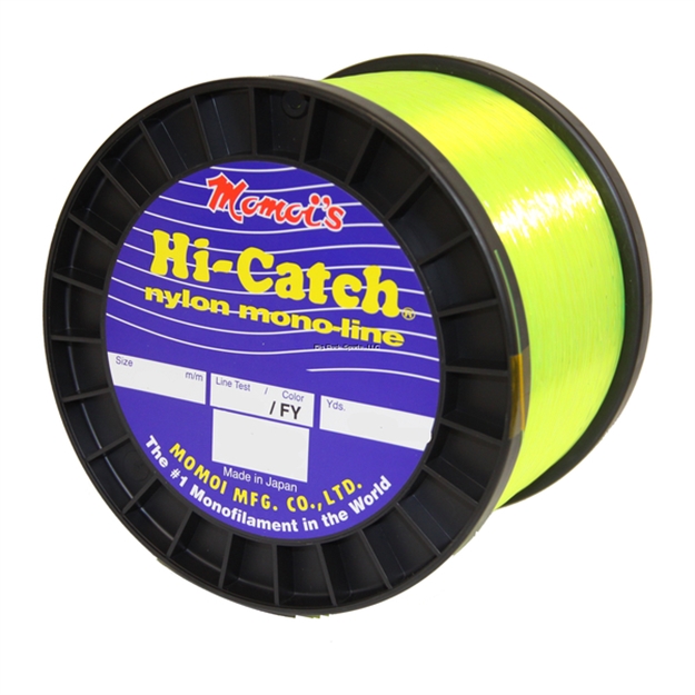 Picture of Momoi Hi-Catch Mono Line 80Lb 1500Yd Hi-Vis Yellow 2Lb Spool