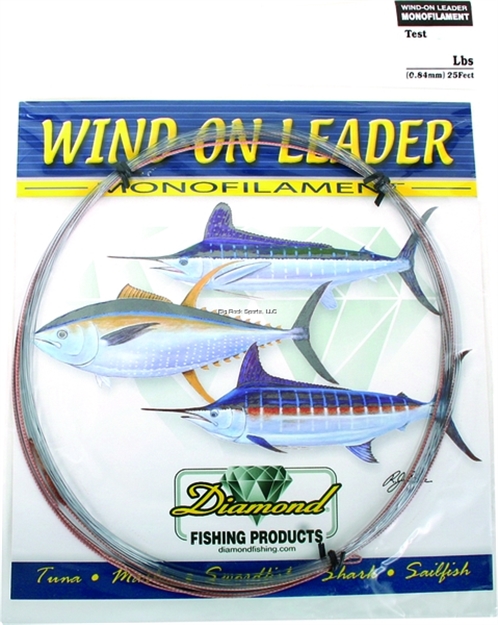 Picture of Momoi Monofilament Wind ON Leader 200Lb 25Ft Smoke Blue