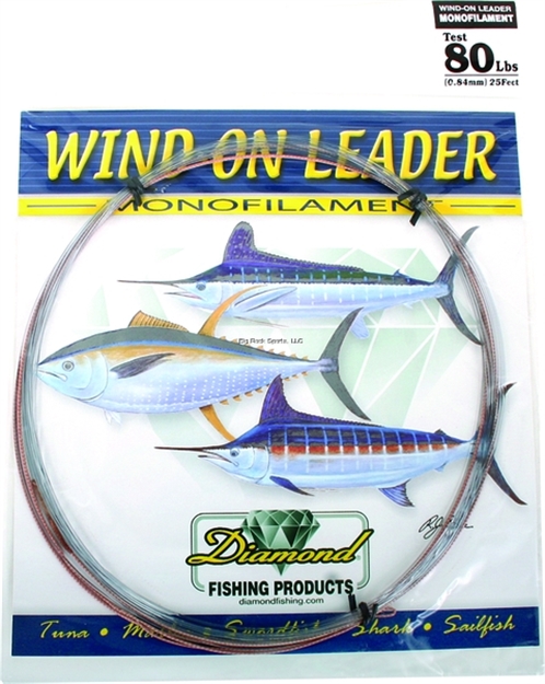 Picture of Momoi Monofilament Wind ON Leader 80Lb 25Ft Smoke Blue