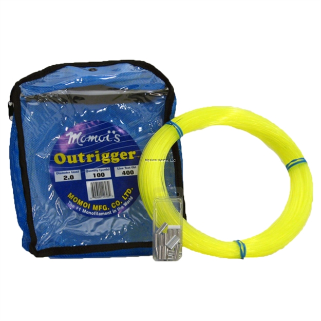 Picture of Momoi Outrigger Mono 100Yd Coil 400# Test Fluoroscent Yellow