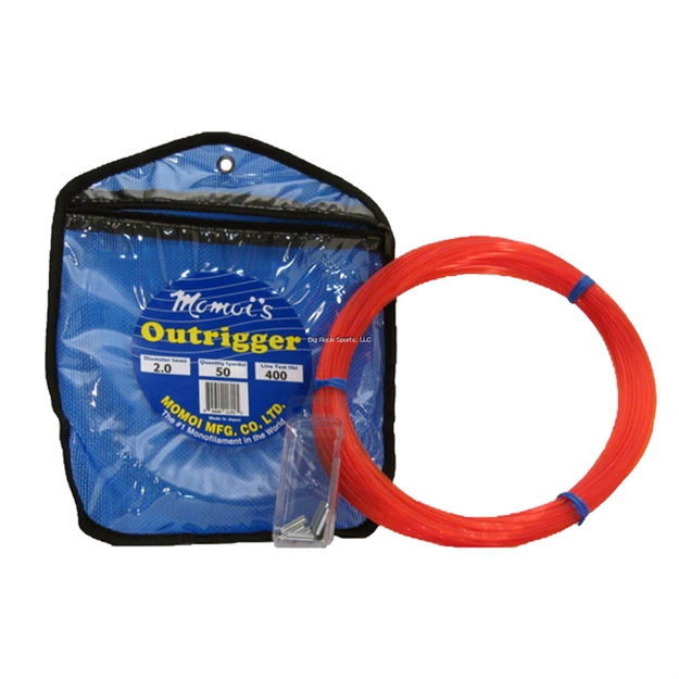 Picture of Momoi Outrigger Mono 50Yd Coil 400# Test Dark Red