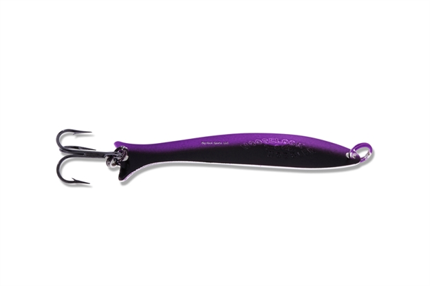 Picture of Mooselook Junior Wobbler Spoon 2-1/2" 1/6Oz Black & Purple With Silver Back