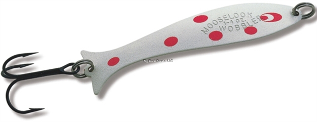Picture of Mooselook Medium Wobbler Spoon 3-1/8" 1/4Oz Ivory Red