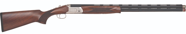 Picture of Mossberg 75475 Silver Reserve  Full Size 20 Gauge Break Open 3" 2Rd 26" Matte Blued Over/Under Vent Rib Barrel, Satin Silver Stainless Steel Engraved Receiver, Fixed Black Walnut Stock, Right Hand 75476 884110754769