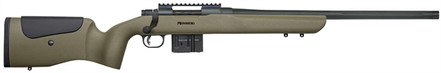 Picture of  Mossberg 27697 Mvp LR 308 Win,7.62X51mm Nato 20" Threaded Barrel 10+1 Blued Blued OD Green Fixed Benchrest W/Adjustable Comb Stock 015813276979