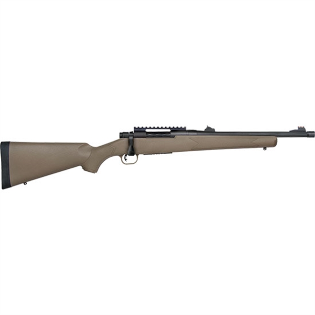 Picture of  Mossberg 28051 Patriot  450 Bushmaster Caliber With 3+1 Capacity, 16.25" Threaded/Fluted Barrel, Matte Blued Metal Finish & Flat Dark Earth Synthetic Stock Right Hand (Full Size)