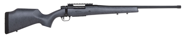 Picture of  Mossberg 28101 Patriot Long Range Hunter 308 Win Caliber With 5+1 Capacity, 22" Barrel, Threaded/Fluted Matte Blued Metal Finish & Sniper Gray Fixed Monte Carlo Stock Right Hand (Full Size)
