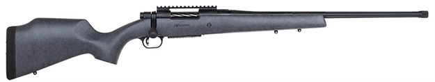 Picture of  Mossberg 28103 Patriot Long Range Hunter 6.5 Creedmoor Caliber With 5+1 Capacity, 22" Threaded/Fluted Barrel, Matte Blued Metal Finish & Sniper Gray Fixed Monte Carlo Stock Right Hand (Full Size) 015813281034