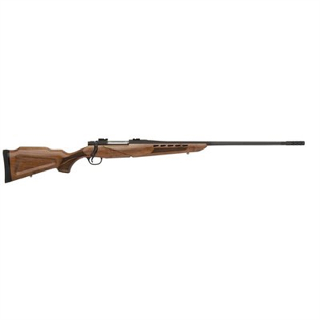 Picture of Mossberg 4X4 338Win 24 Blue Sculpted Walnut