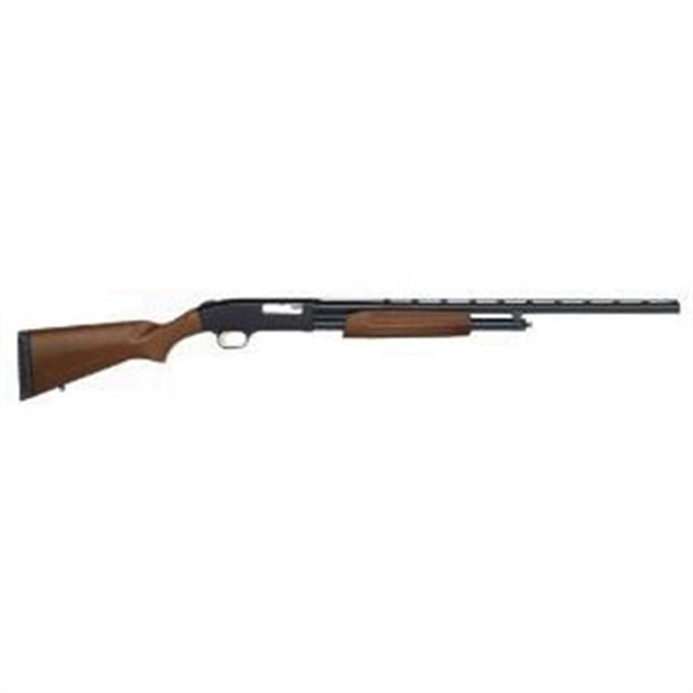 Picture of  Mossberg 50136 500 All Purpose Full Size 20 Gauge Pump 3" 5+1 26" Blued Vent Rib Barrel, Blued Integral Scope Mount Steel Receiver, Fixed Hardwood Stock, Right Hand, Accu-Set Chokes