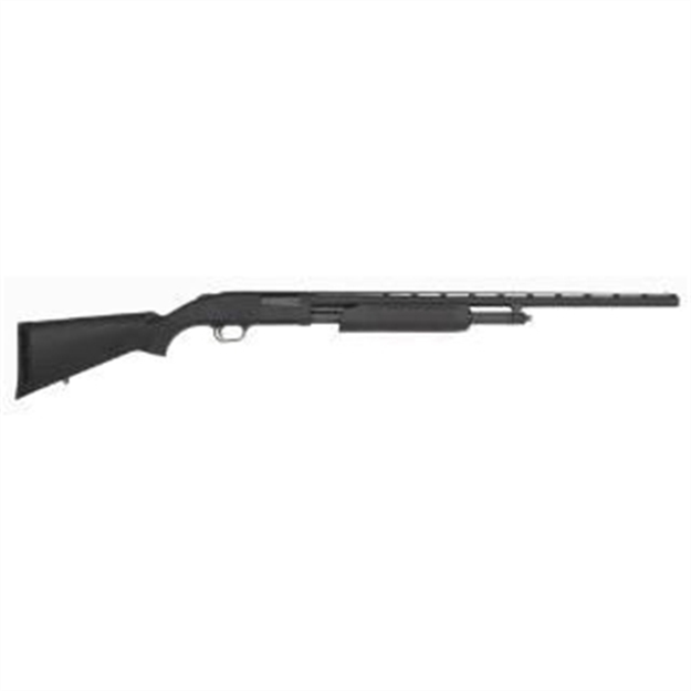 Picture of  Mossberg 56436 500 All Purpose Full Size 20 Gauge Pump 3" 5+1 26" Matte Blued Vent Rib Barrel, Matte Blued Integral Scope Mount Steel Receiver, Fixed Black Synthetic Stock, Right Hand, Accu-Set Chokes