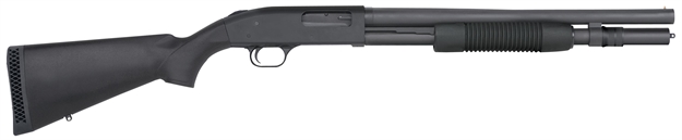 Picture of  Mossberg 50778 590 Tactical 12 Gauge 6+1 3" 18.50" Cylinder Bore Barrel, Matte Blued Metal Finish, Dual Extractors, Drilled & Tapped Receiver, Synthetic Stock 015813507783