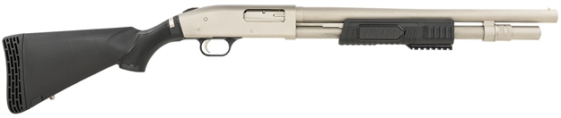 Picture of Mossberg 52152 590  12 Gauge 6+1 18.50", Silver Marinecote Barrel/Rec, Black Synthetic Flex Stock, Cyl. Bore
