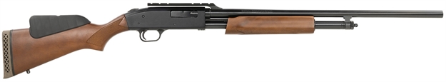 Picture of  Mossberg 54233 500  20 Gauge 5+1 24" Fully Rifled Cantilever Barrel, Blued Barrel/Receiver, Wood Dual Comb Stock, Integral Scope Base, Manual  Safety