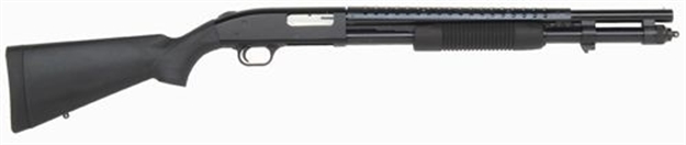 Picture of Mossberg 590 9-Shot Special Purpose Pump Shotgun 12 GA 20" Bead Blue Syn Blk 50645 015813506458