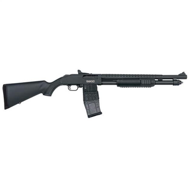 Picture of Mossberg 590M Pump Shotgun 12 GA 18.5" Bbl 2.75" Chamber 10Rd Blk Syn Stk Ghost Ring Sight And Heat Shield 50206