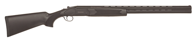 Picture of  Mossberg 75470 Silver Reserve Eventide Full Size 12 Gauge Break Open 3" 2Rd 28" Matte Blued Over/Under Vent Rib Barrel, Matte Blue W/Logo Steel Receiver, Black Synthetic Stock 884110754707