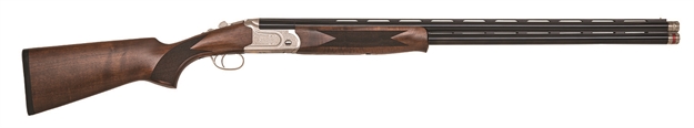 Picture of Mossberg 75472 Gold Reserve  Full Size 12 Gauge Break Open 3" 2Rd 30" Blue Polished Vent Rib Barrel, Silver Polished Stainless Steel Engraved Receiver, Fixed Black Walnut Stock, Right Hand 75473
