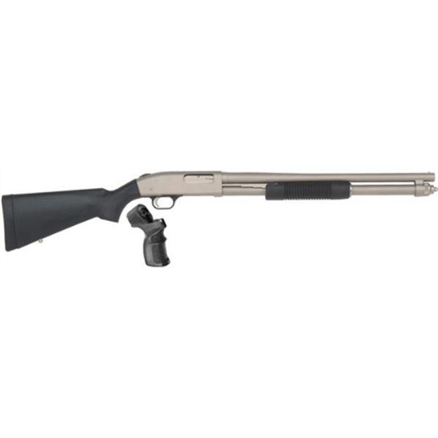 Picture of  Mossberg 50299 590 Mariner 12 Gauge 8+1 3" 20" Cylinder Bore Barrel, Silver Marinecote Barrel/Receiver, Synthetic Stock, Includes Pistol Grip Conversion Kit