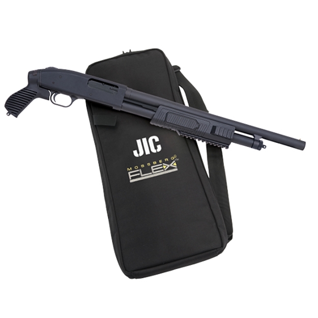 Picture of  Mossberg 57340 500 Jic Flex 12 Gauge 5+1 3" 18.50" Cylinder Bore Steel Barrel, Matte Blued Metal Finish, Synthetic Flex Pistol Grip Stock, Includes Custom Carry Case 015813573405