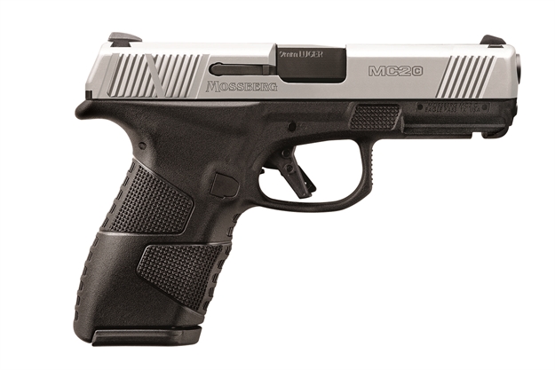 Picture of Mossberg Mc2c Semi-Auto Pistol, 9Mm, 4" Bbl, Black, Stainless Slide,15+1 Extra 13Rnd Mag, 3 Dot Sights, Manual Safety 89020