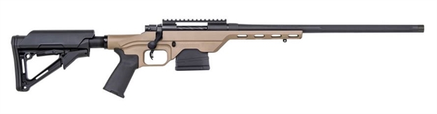 Picture of Mossberg Mvp LC Bolt Action Rifle, 6.5 Creed, 20" Bbl, Adj Tan/Black Synthetic Stock, 10+1 Rnd 28018 015813280181