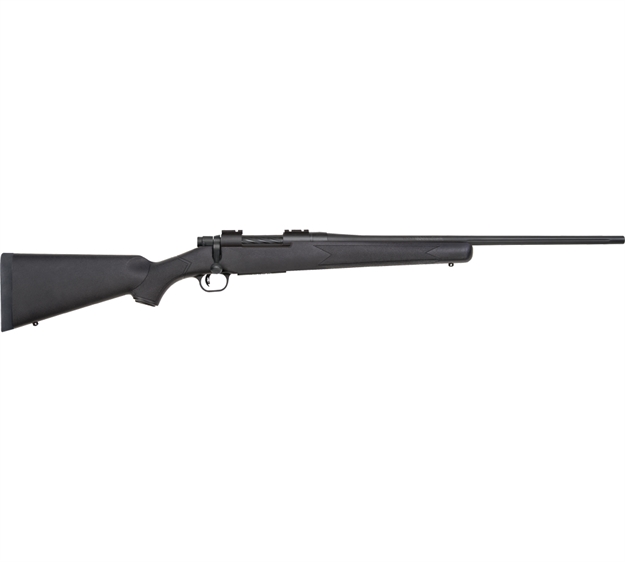 Picture of  Mossberg 27877 Patriot  Full Size 25-06 Rem 5+1 22" Matte Blued Fluted Barrel, Drilled & Tapped Matte Blued Stainless Steel Receiver, Walnut Fixed Stock, Right Hand 015813278775