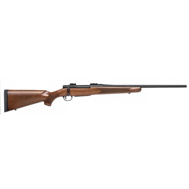Picture of  Mossberg 27882 Patriot  Full Size 270 Win 5+1 22" Matte Blued Fluted Barrel, Drilled & Tapped Matte Blued Stainless Steel Receiver, Walnut Fixed Stock, Right Hand