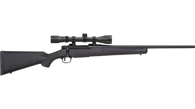 Picture of  Mossberg 28001 Patriot  6.5 Creedmoor Caliber With 5+1 Capacity, 22" Fluted Barrel, Matte Blued Metal Finish & Black Synthetic Stock Right Hand (Full Size) Includes Vortex Crossfire II 3-9X40mm Scope