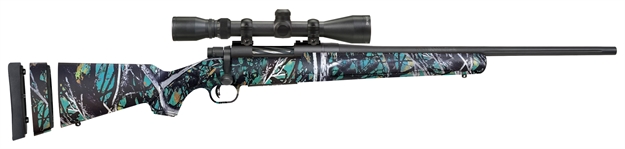 Picture of Mossberg Patriot Super Bantam Bolt Rifle 7Mm-08 20" Fluted Bbl Syn MG Serenity Stk, 5Rd Mag, 3-9X40mm Scope