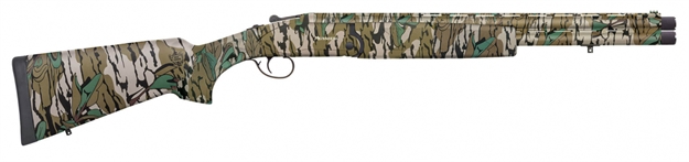 Picture of  Mossberg 75485 Silver Reserve Eventide Turkey Over/Under 12 Gauge 3.5" 2Rd 20", Mossy Oak Greenleaf, Synthetic Furniture, Fiber Optic Sight, Ext. Turkey Choke
