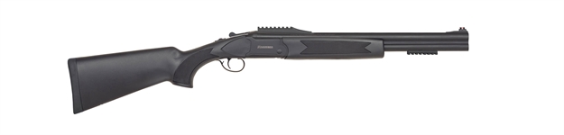 Picture of  Mossberg 75484 Silver Reserve Eventide Full Size 12 Gauge Break Open 3" 2Rd 18.50" Matte Blued Over/Under Vent Rib Barrel, Matte Blue W/Logo Receiver, Black Synthetic Stock, Right Hand