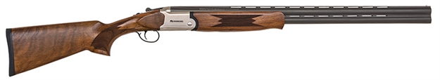 Picture of  Mossberg 75471 Silver Reserve  12 Gauge With 28" Matte Blued Barrel, 3" Chamber, 2Rd Capacity, Satin Silver Engraved Metal Finish & Satin Black Walnut Stock Right Hand (Full Size) 884110754714